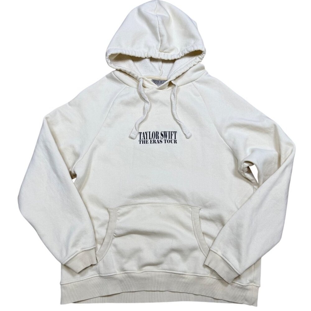 Taylor Swift The Eras Tour Beige Hoodie Graphic Sweatshirt Large